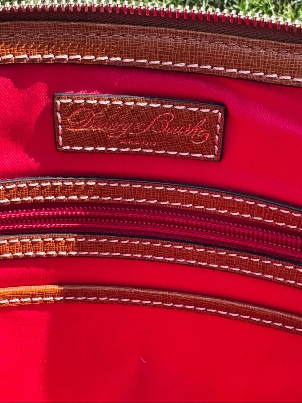 Ladies Dooney & Bourke Dome Gretta Signature Satchel Purse